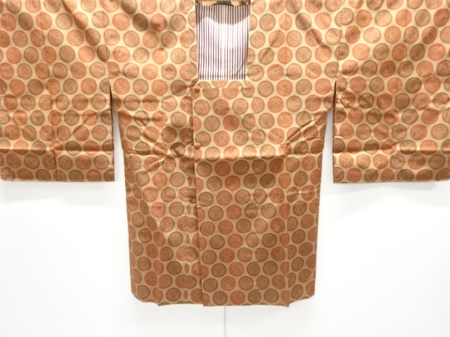 JAPANESE MICHIYUKI COAT / UNUSED / WOVEN FLOWER CREST
